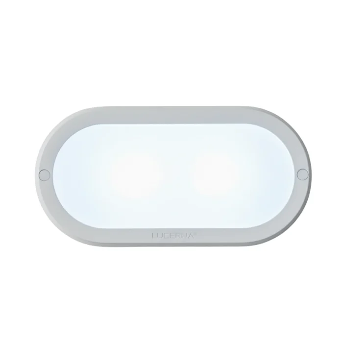 2 Pack Vapoleta Ovalada 17.5x9.6cm, 12W, 6500K, Lucerna - Imagen 3