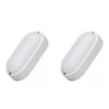 2 Pack Vapoleta Ovalada 17.5x9.6cm, 12W, 6500K, Lucerna