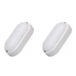 2 Pack Vapoleta Ovalada 17.5x9.6cm, 12W, 6500K, Lucerna