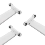 3 Pack Luminaria Comercial T8 120cm, Aluminio, Doble (2 Tubos), Hammer