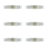 6 Pack Conector para Cintas LED, RGB Neón +2 Pines, Lucerna