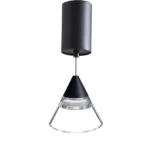Lámpara Decorativa Colgante Negra, 10W, Tres Tonos, Levitare C, Lucerna