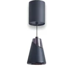 Lámpara Decorativa Colgante Negra, 12W, Tres Tonos, Vulcano C, Lucerna