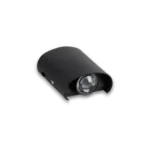 Lámpara Decorativa de Aplique Ojo de Lupa, 1 Faro, 2W, 3000K, Negro, Stylish Design, Lucerna