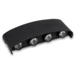 Lámpara Decorativa de Aplique Ojo de Lupa, 4 Faros, 8W, 3000K, Negro, Stylish Design, Lucerna