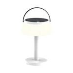 Lámpara Decorativa de Mesa Blanca, Recargable USB, 3 Tonos, Nomad, Lucerna
