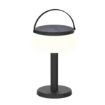 Lámpara Decorativa de Mesa Negra, Recargable USB, 3 Tonos, Nomad, Lucerna