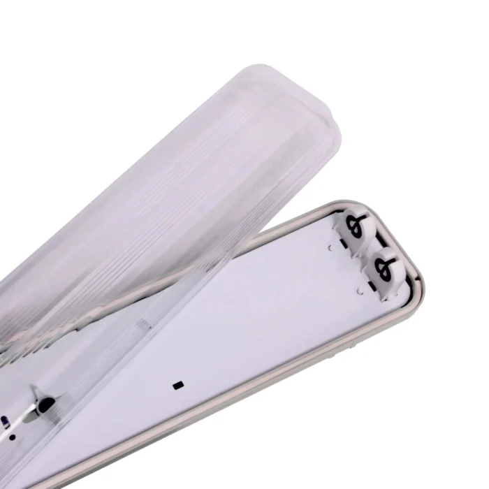 Lámpara Hermética T8 120cm, Doble (2 Tubos), Decolux solo - Imagen 2