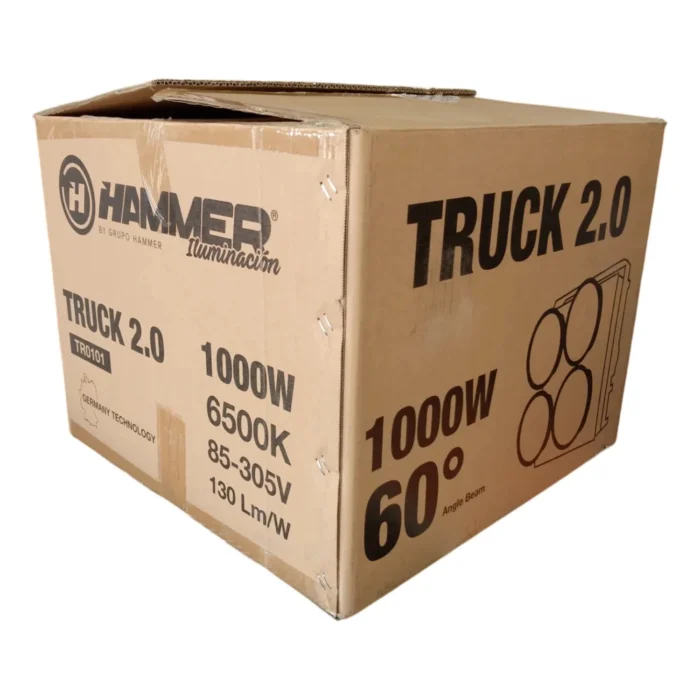 Reflector Modelo TRUCK de Alta Potencia COB, 1000W, 6500K, Hammer - Imagen 3