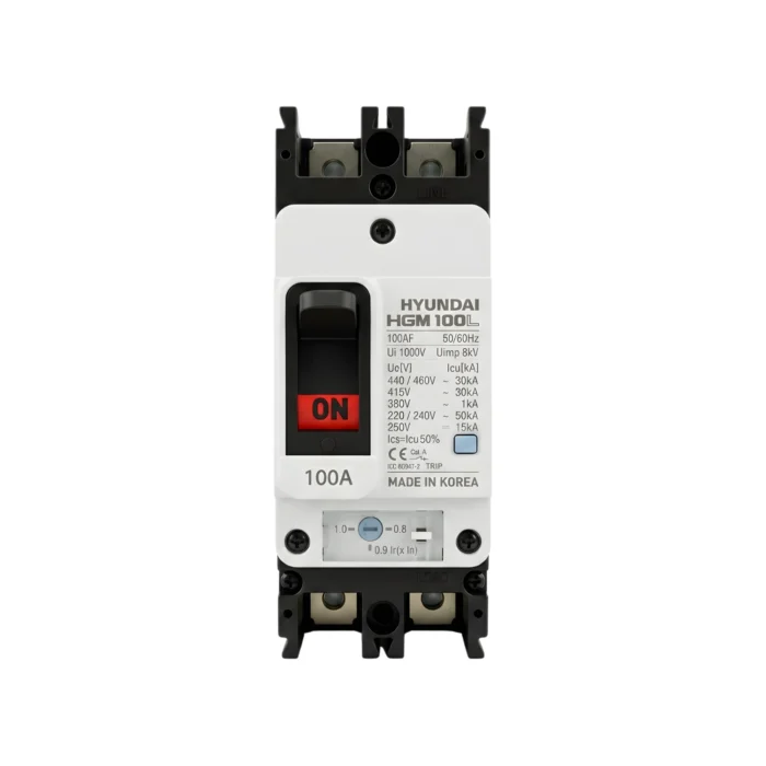 Breaker Caja Moldeada HGM100L 2x100A, Hyundai - Imagen 2