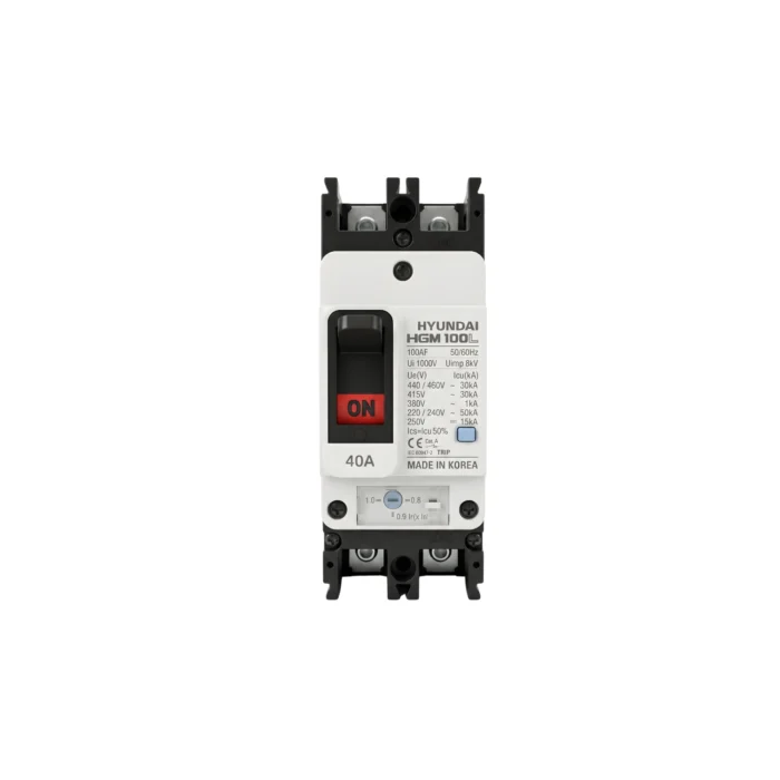 Breaker Caja Moldeada HGM100L 2x40A, Hyundai - Imagen 2