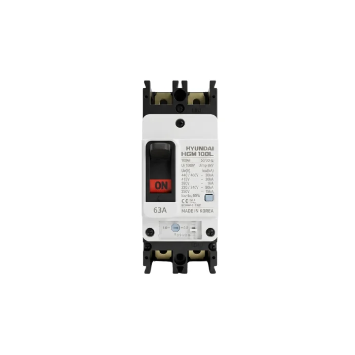 Breaker Caja Moldeada HGM100L 2x63A, Hyundai - Imagen 2