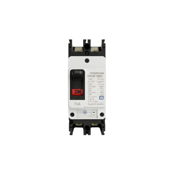 Breaker Caja Moldeada HGM100L 2x75A, Hyundai - Imagen 2