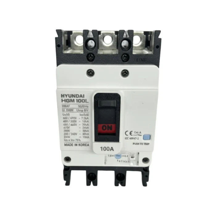 Breaker Caja Moldeada HGM100L 3x100A, Hyundai - Imagen 2
