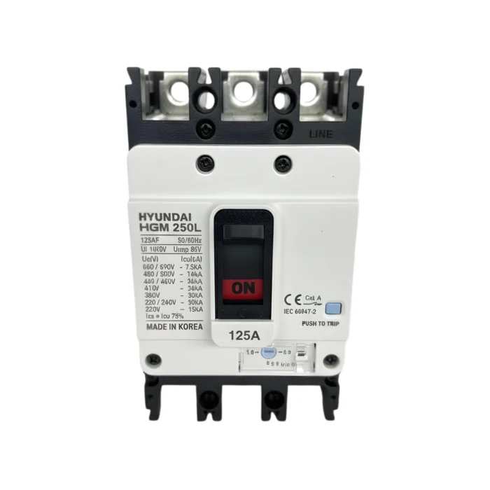 Breaker Caja Moldeada HGM250L 3x125A, Hyundai - Imagen 3