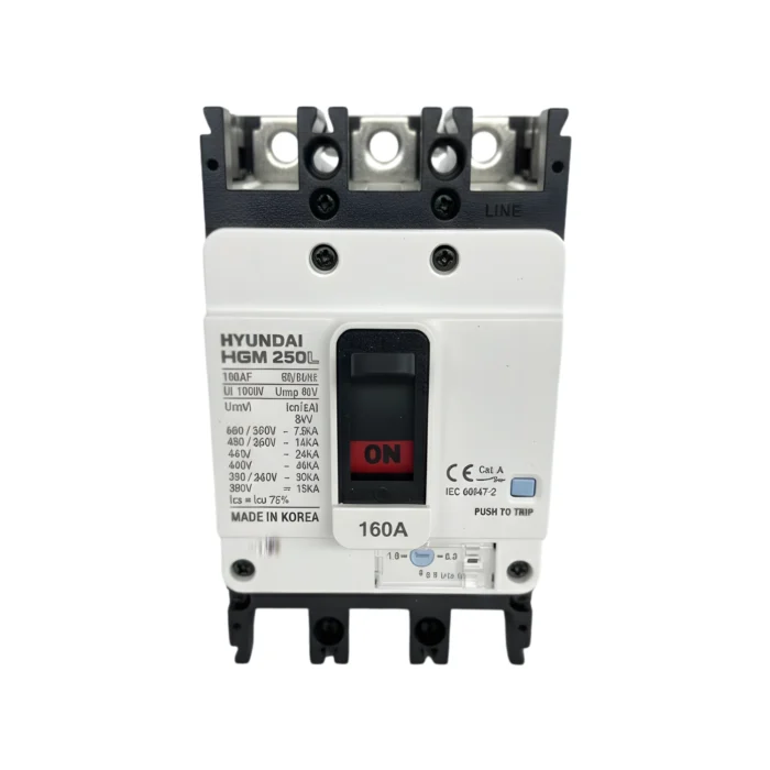 Breaker Caja Moldeada HGM250L 3x160A, Hyundai - Imagen 3