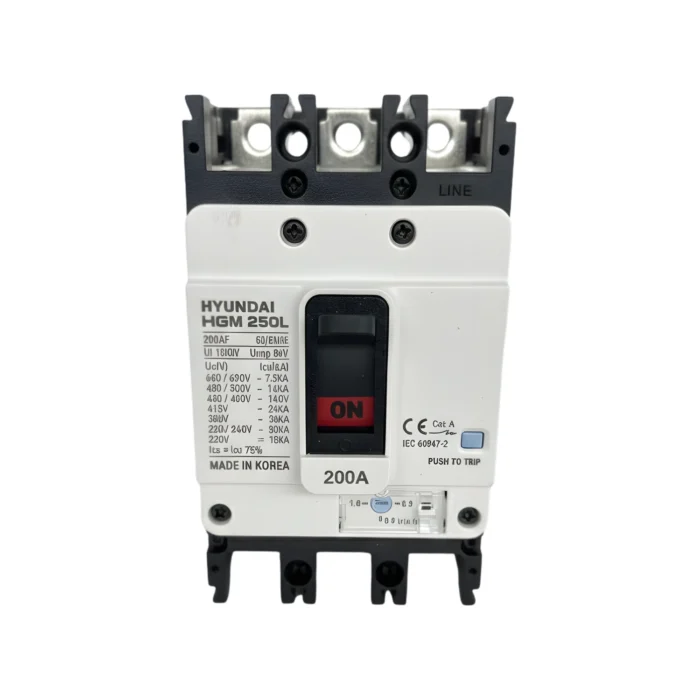 Breaker Caja Moldeada HGM250L 3x200A, Hyundai - Imagen 3