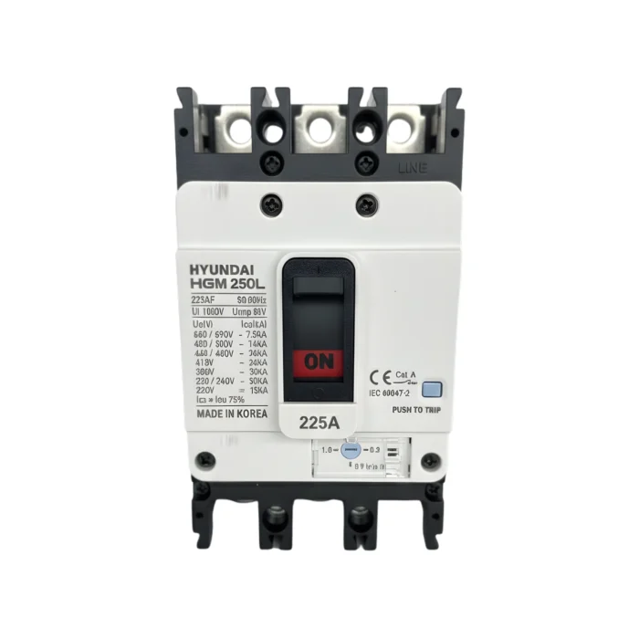 Breaker Caja Moldeada HGM250L 3x225A, Hyundai - Imagen 3