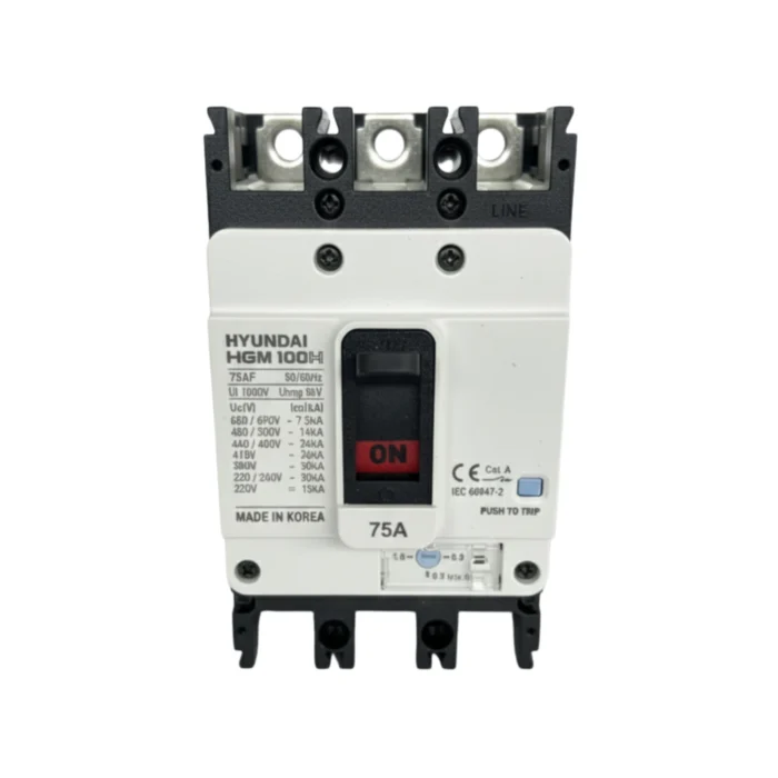 Breaker Caja Moldeada HGM100H 3x75A, Hyundai - Imagen 4