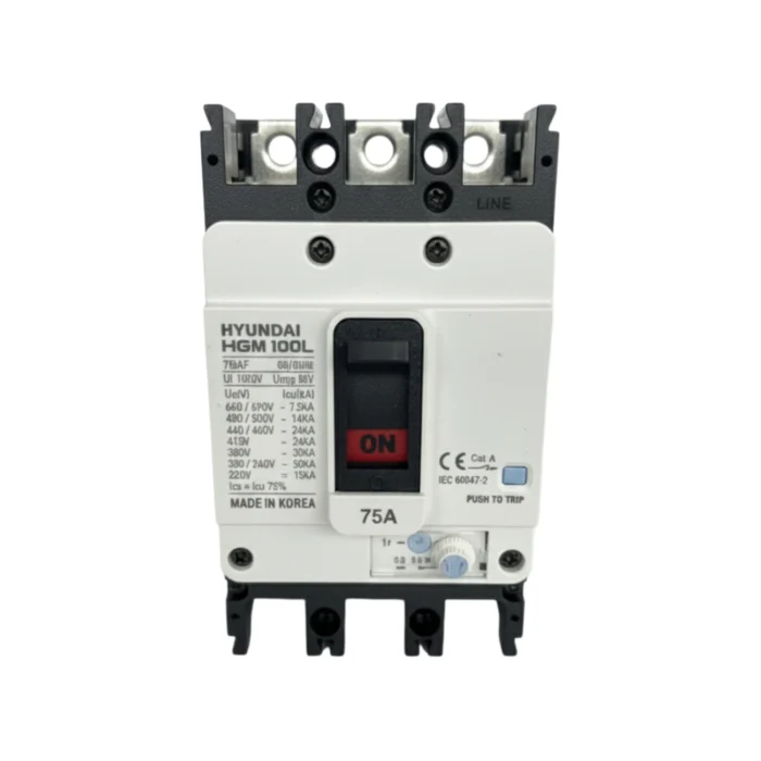 Breaker Caja Moldeada HGM100L 3x75A, Hyundai - Imagen 4