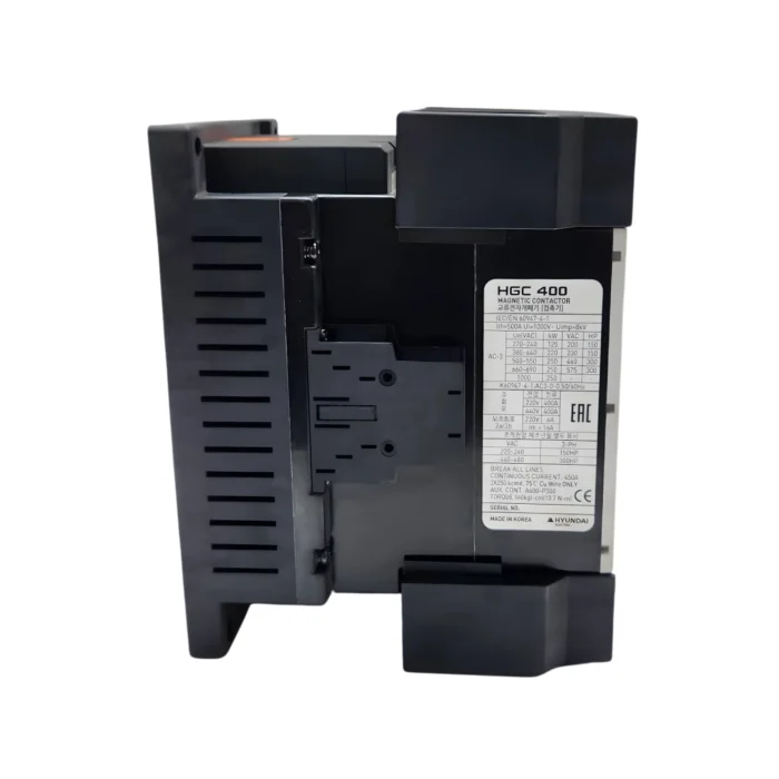 Contactor 3x400A 100-240 VAC / 110-220 VDC Hyundai - Imagen 2