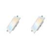 2 Pack Panel Empotrable Cuadrado 5", 9W, Tres Tonos, CompactLumen, Lucerna