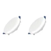 2 Pack Panel Empotrable Redondo 2.5", 9W, 6500K, MaxiLumen, Lucerna