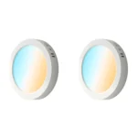 2 Pack Panel Superficial Redondo  6", 12W, Tres Tonos, CompactLumen, Lucerna