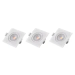 3 Pack Bombillo Spot Cuadrado Dirigible, 7W, Tres Tonos, Lucerna
