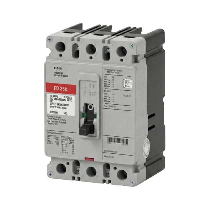 Breaker Caja Moldeada FD 3x70A, Eaton - Imagen 3