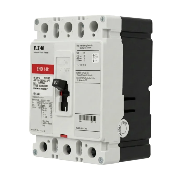 Breaker Caja Moldeada EHD 3x90A Eaton - Imagen 3