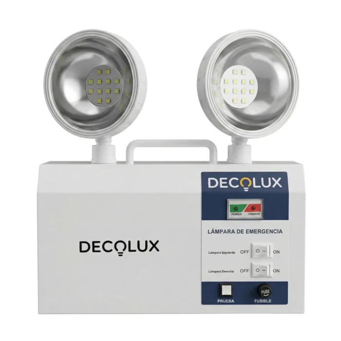 Lámpara de Emergencia Superficial 2x3W 6500K Decolux - Imagen 2