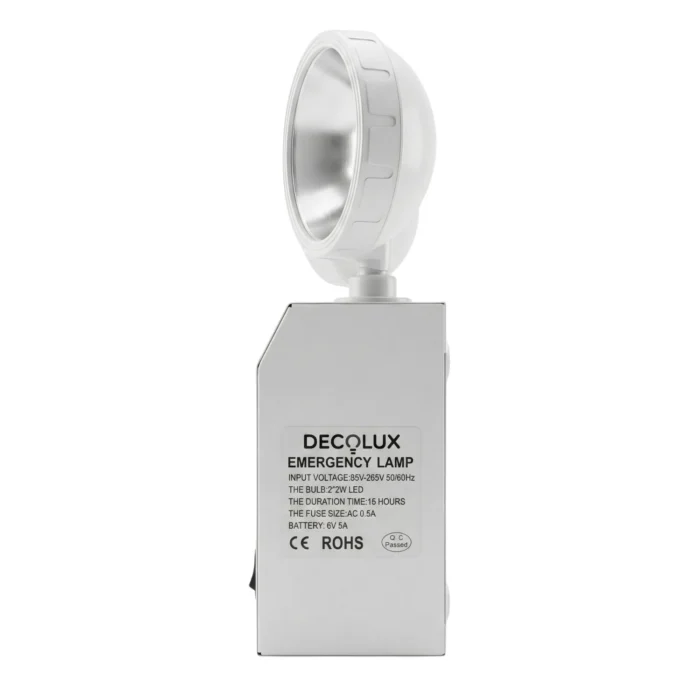 Lámpara de Emergencia Superficial 2x3W 6500K Decolux - Imagen 3