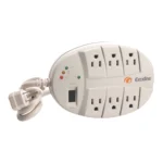 Protector Multitoma Estándar con Cable, GSM-MT120SE, Exceline