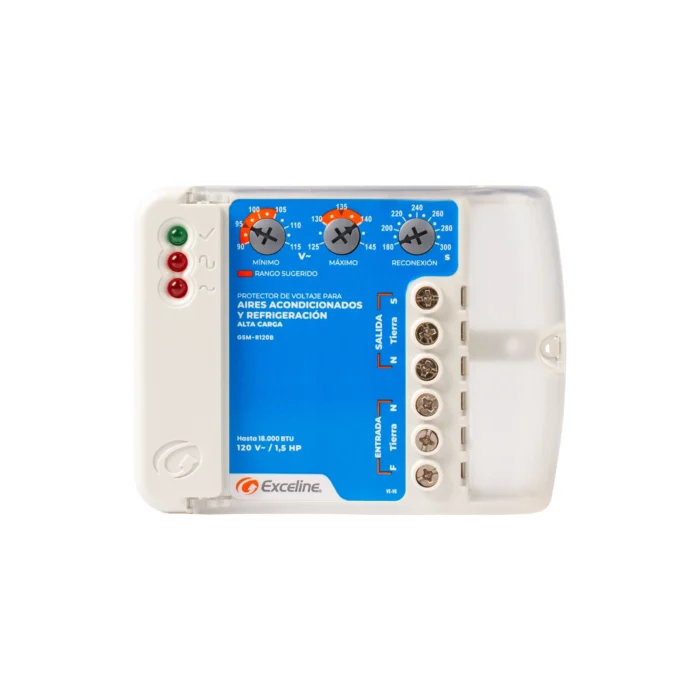 Protector de Voltaje Alta Carga 120V, GSM-R120B, Exceline - Imagen 2