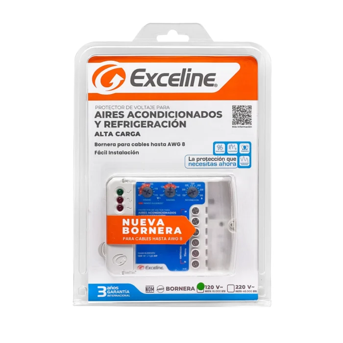 Protector de Voltaje Alta Carga 120V, GSM-R120B, Exceline - Imagen 4