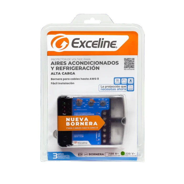 Protector de Voltaje Alta Carga 220V, GSM-R220B, Exceline - Imagen 4