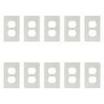 10 Pack Tapa para Toma Doble, Pástico Thermoset, Blanco, Eaton