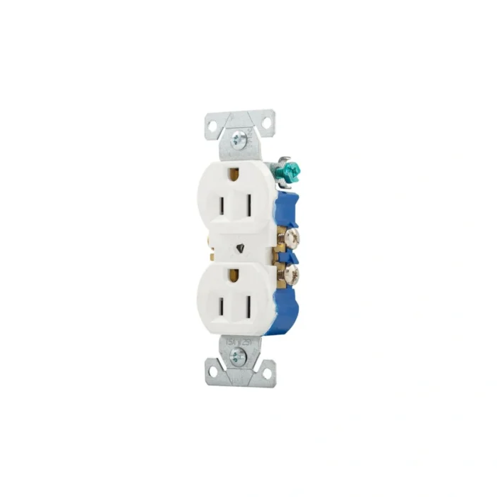10 Pack Tomacorriente Doble, NEMA 5-15R, Blanco, Eaton - Imagen 2