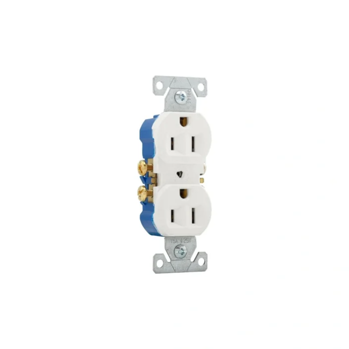 10 Pack Tomacorriente Doble, NEMA 5-15R, Blanco, Eaton - Imagen 6