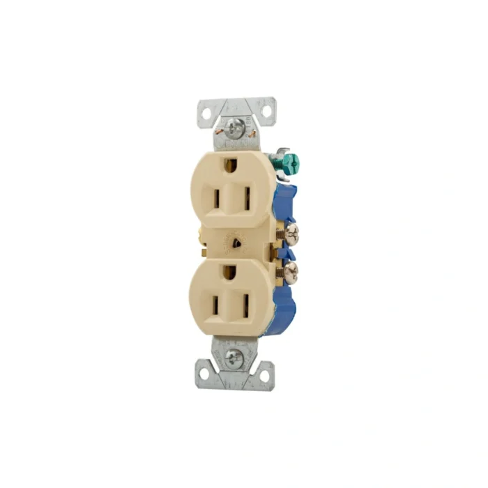 10 Pack Tomacorriente Doble, NEMA 5-15R, Marfil, Eaton - Imagen 2