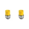 2 Pack Tomacorriente Aéreo Blindado, NEMA 5-15R, 18-12 AWG, 125V, Amarillo, Eaton