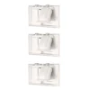 3 Pack Tapa Para Toma Doble Intemperie, Blanco, Gris, Eaton