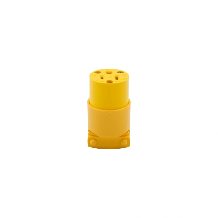 3 Pack Tomacorriente Aéreo de Vinil, NEMA 5-15R, 18-12 AWG, 125V, Amarillo, Eaton - Imagen 2