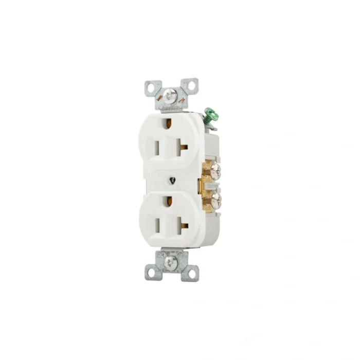 3 Pack Tomacorriente Doble, NEMA 5-20R (Ranura T), Blanco, Eaton - Imagen 2