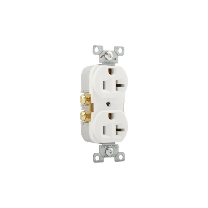 3 Pack Tomacorriente Doble, NEMA 5-20R (Ranura T), Blanco, Eaton - Imagen 3