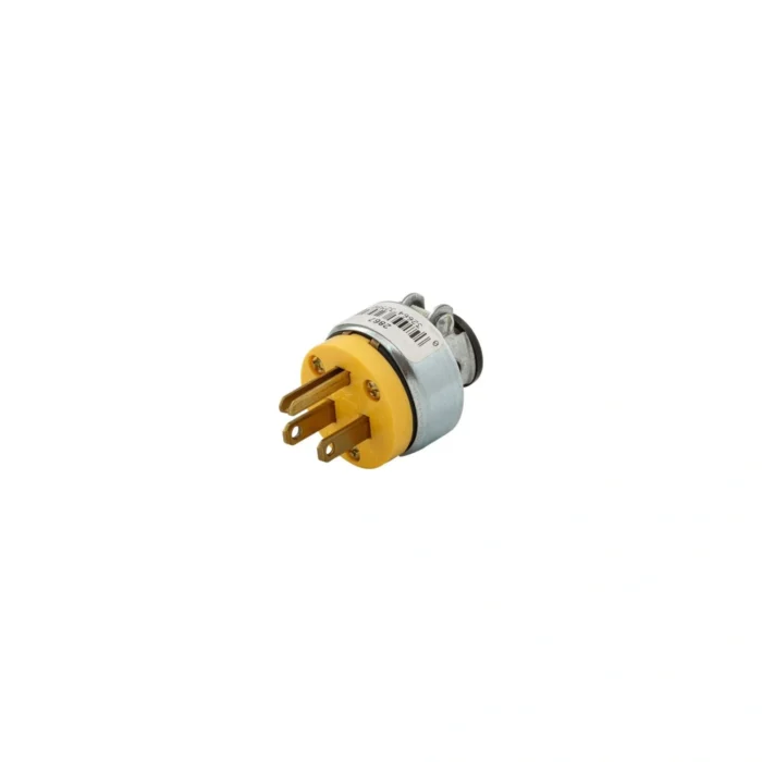4 Pack Enchufe Aéreo Blindado, NEMA 5-15P, 18-12 AWG, 125V, Amarillo, Eaton - Imagen 2