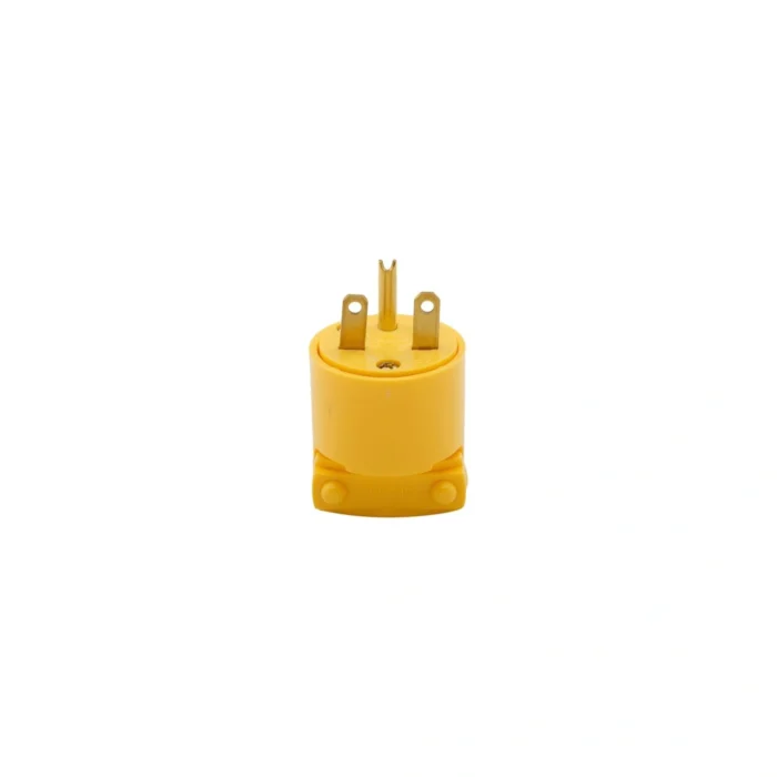 4 Pack Enchufe Aéreo de Vinil, NEMA 6-15P, 18-12 AWG, 250V, Amarillo, Eaton - Imagen 4
