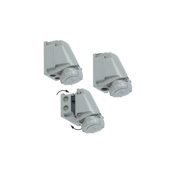 Base Superficial Industrial, 3P+T, 6h, 63A, POWER TWIST, PCE - Imagen 2