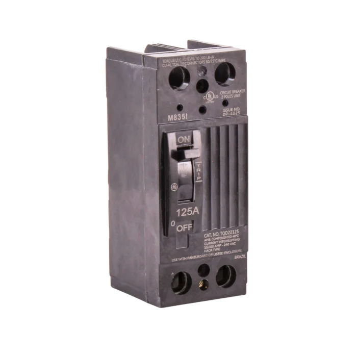 Breaker Caja Moldeada, TQD 2x125A, 120/240V, TQD22125WL, General Electric by ABB - Imagen 2